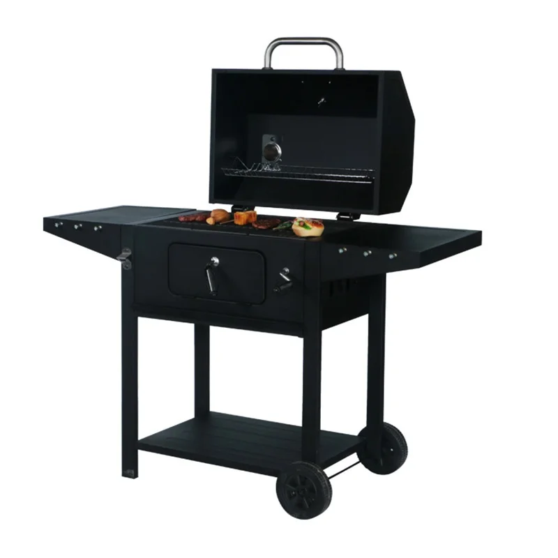 Commercial Charcoal Chicken Grill Outdoor Garden Double Side Smokers BBQ Grill