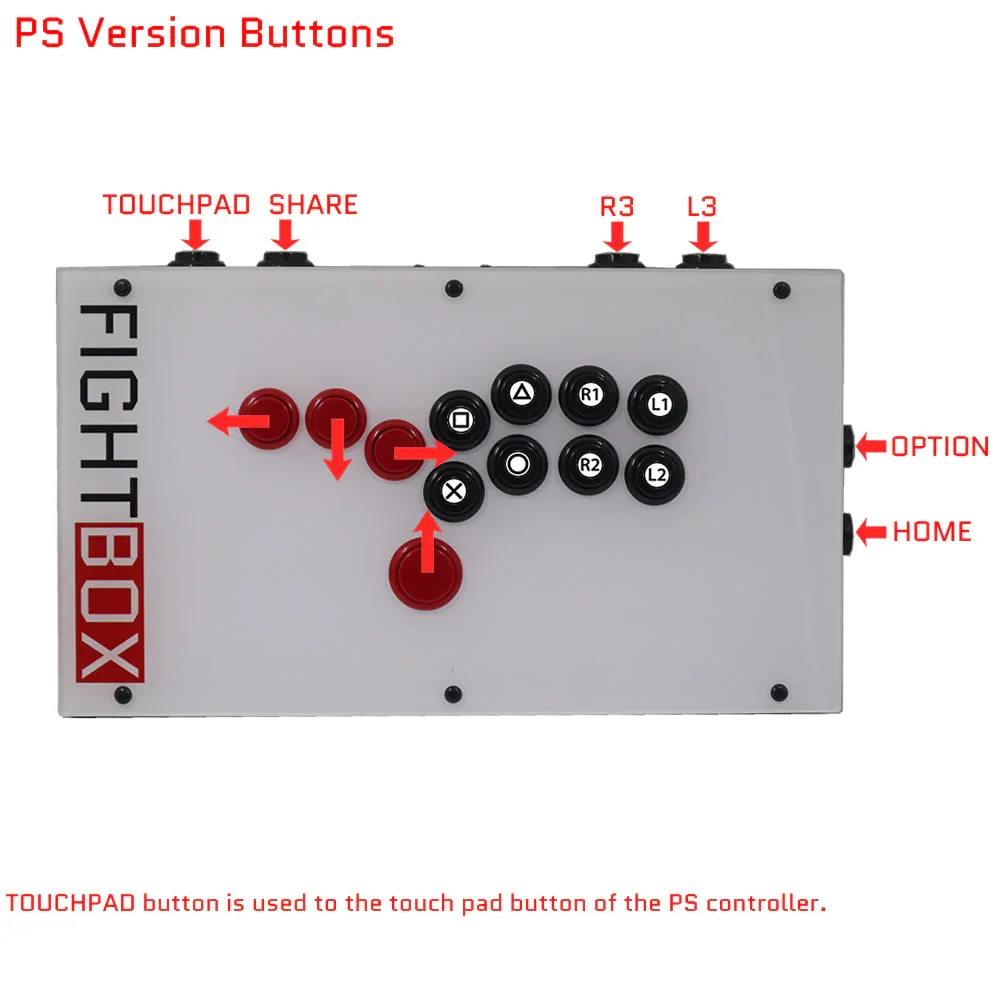 Все кнопки Hitbox стиль управления аркадный x box Аркадный Игровой Контроллер fightbox