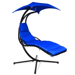 Hot Sell Hanging Curved Chaise Lounger Chair Garden Furniture Outdoor Cradle Patio Swing Chair