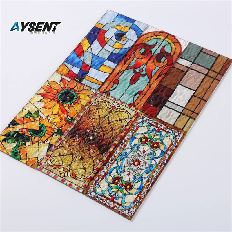Customized Pattern Design Insulated Stained Glass for Church Cathedral Arena for Outdoor Decoration