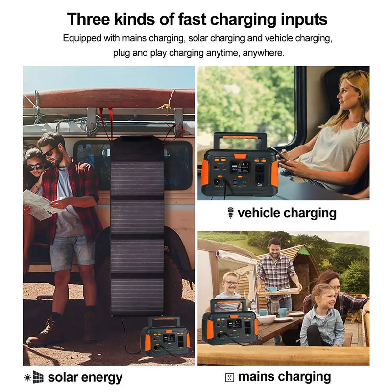 Multifunctional Portable Ac 600w Powerbank Support Solar Charging Power Station