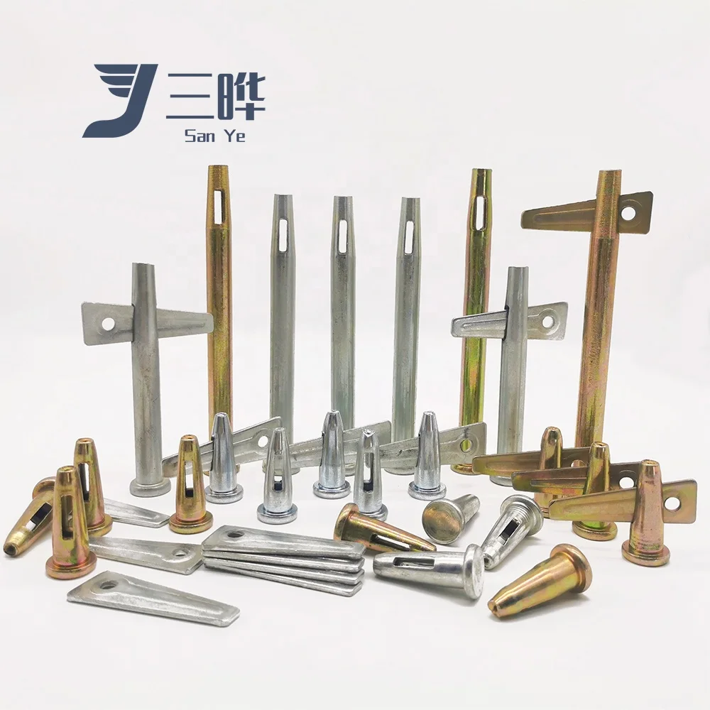 Sanye  Concrete Aluminum Formwork concrete shuttering  Accessories Stub / Long / Standard Round Head Tie Pin Wedge