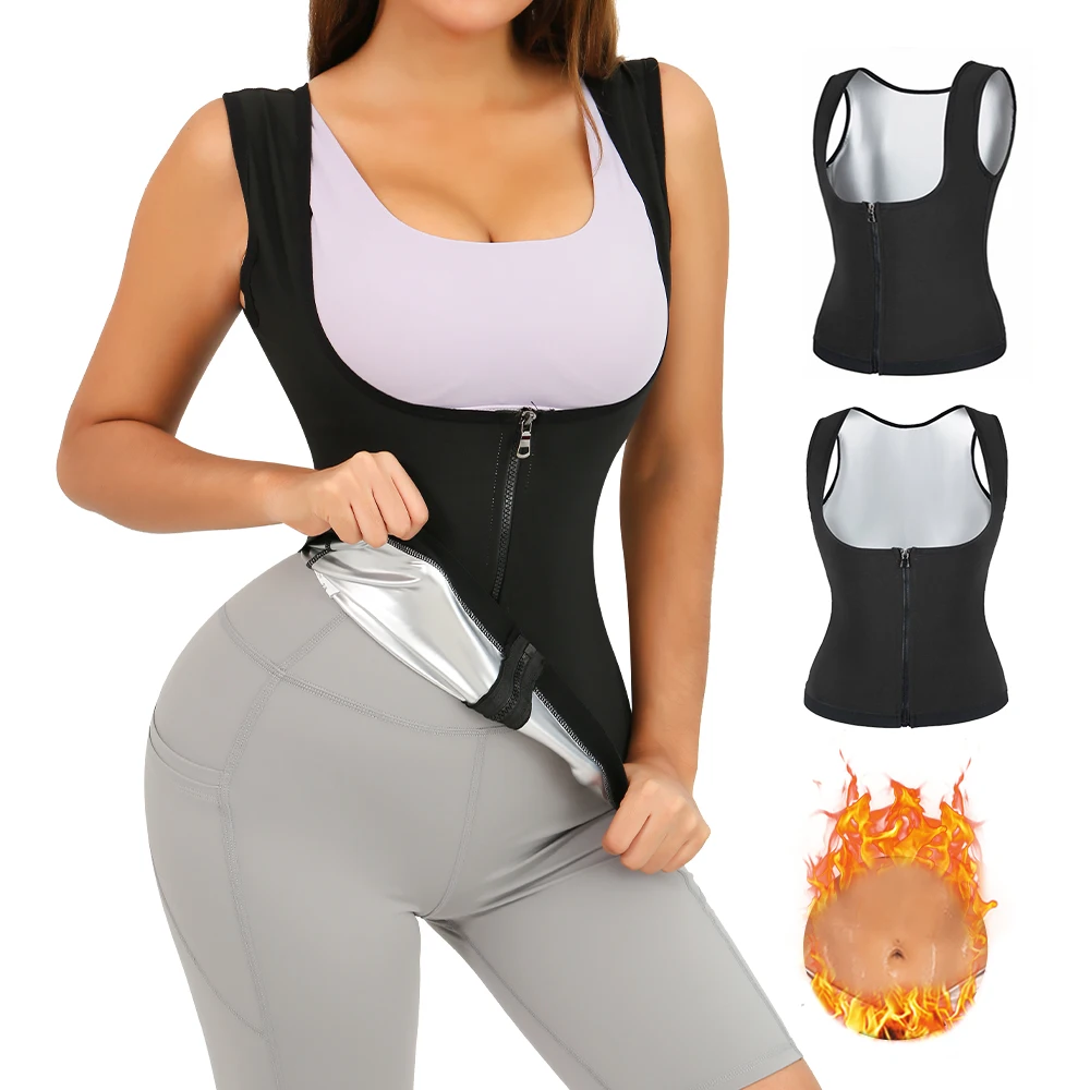 Women Waist Trainer Corset for Weight Loss Tummy Control Sauna Sweat Waist Shaper Workout Body Shaper Black