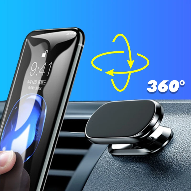 Custom 360 Rotation Portable Adjustable Strong Magnetic Car Mobile Phone Stand Mobile Phone Holders