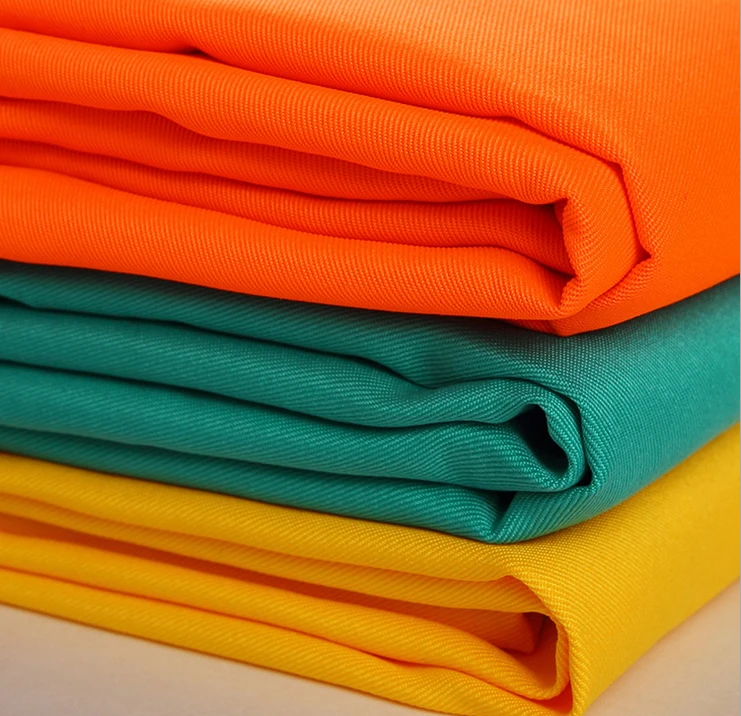 100% cotton fabric 20*16s 128*60 240gsm plain twill cotton fabric for uniform and workwear organic cotton