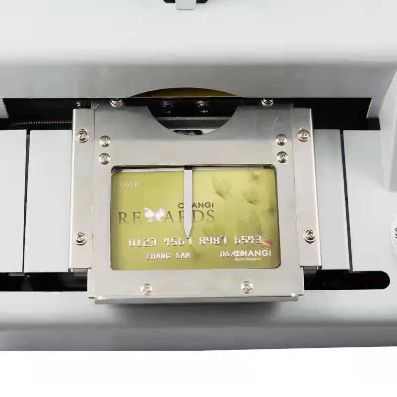good quality manual hand operated pvccard embossing machine