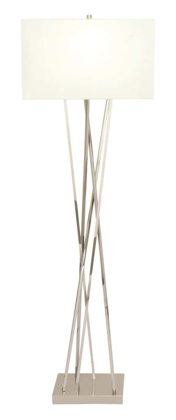 MODERN ANTIQUE DESIGN SIMPLE FABRIC SHADE SILVER NORDIC HOME DECORATION LIVING ROOM BEDROOM FLOOR LAMP