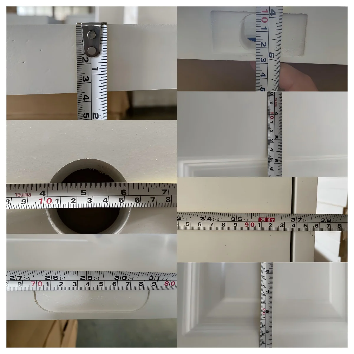 96 Inch 2 Panel White Pre Hung Interior Hollow Core Molded Wooden Doors For Home