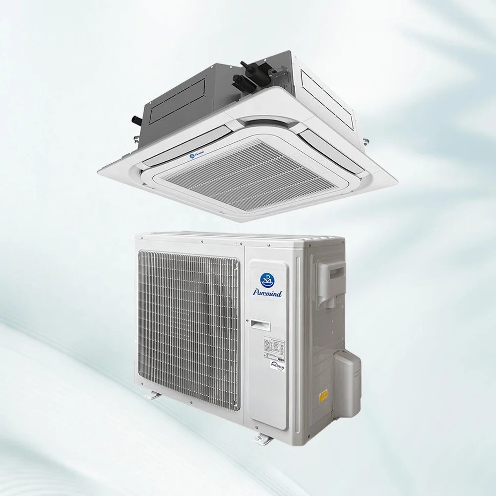 Потолочная система кондиционера HVAC 4 типа кассеты центральный кондиционер VRF вентилятор катушка R32/R410a Wi-Fi