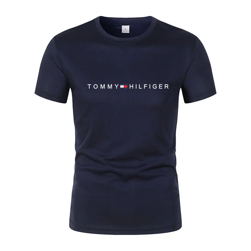 2024 Hot Sale 100% Cotton Men T-shirt O-neck Fashion Design Slim Fit T-shirts Male Tops Tees Short Sleeve T Shirt For Men