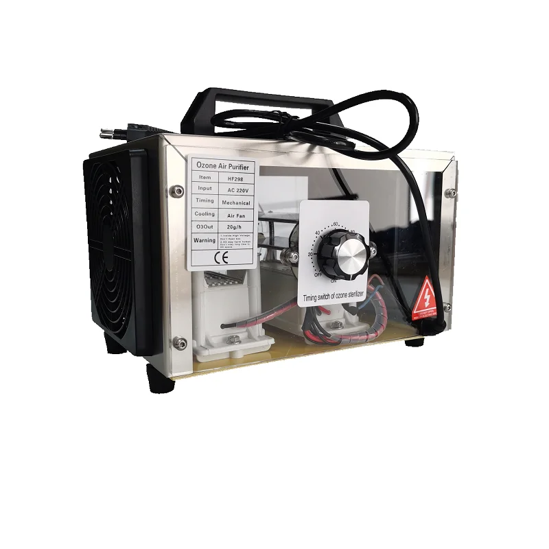 HF298 AC220V 20g ozone generator air purifier sterilizer room bacteria killing ozone machine, portable ozone generator