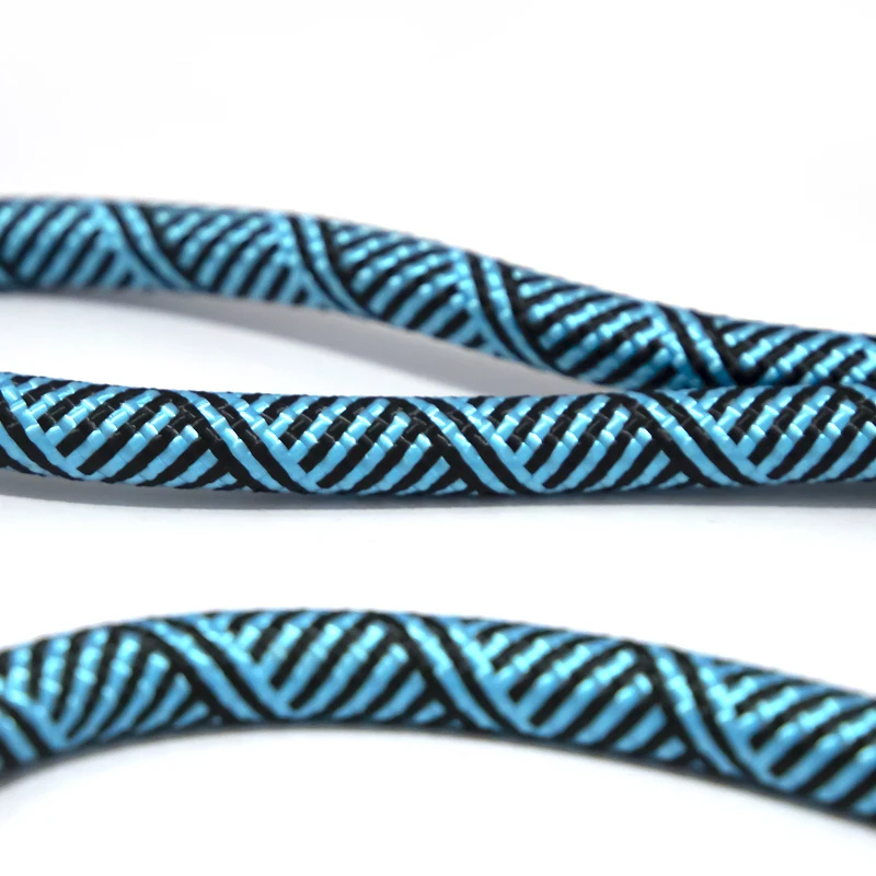 Nylon Mountain Climbing Strong Reflective Round Nylon Rope Pet Dog Leash with Comfortable Padded Handle