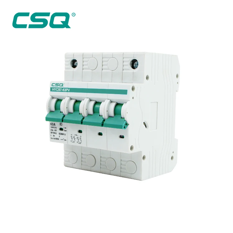 Миниатюрный автоматический выключатель на солнечной энергии DC mcb PV MCB, новый дизайн, 3P 1000V DC MCB Высокое качество, 63a DC