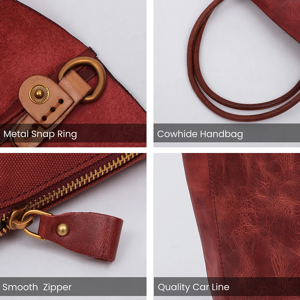 Custom Logo Retro Large Capacity Leather Shoulder Bucket Bag Women Designer Lady Messenger Handbag Single Strap Open Soft