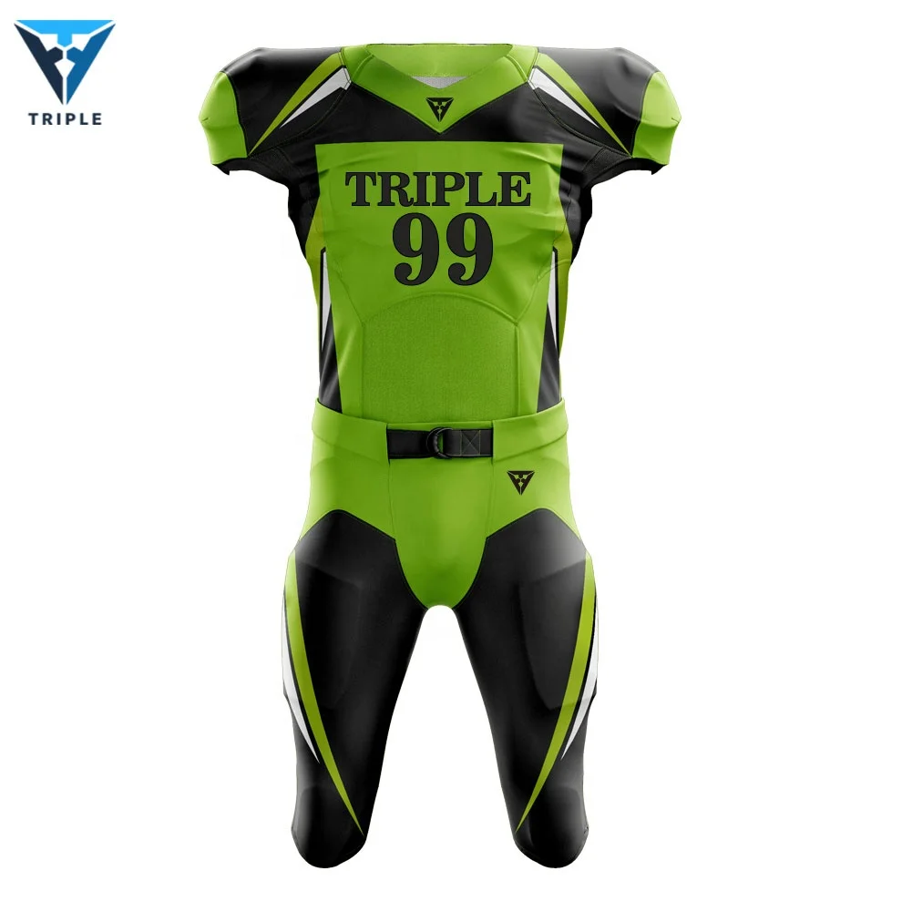 New design youth custom fashion american football uniforms sublimated american flag football jersey