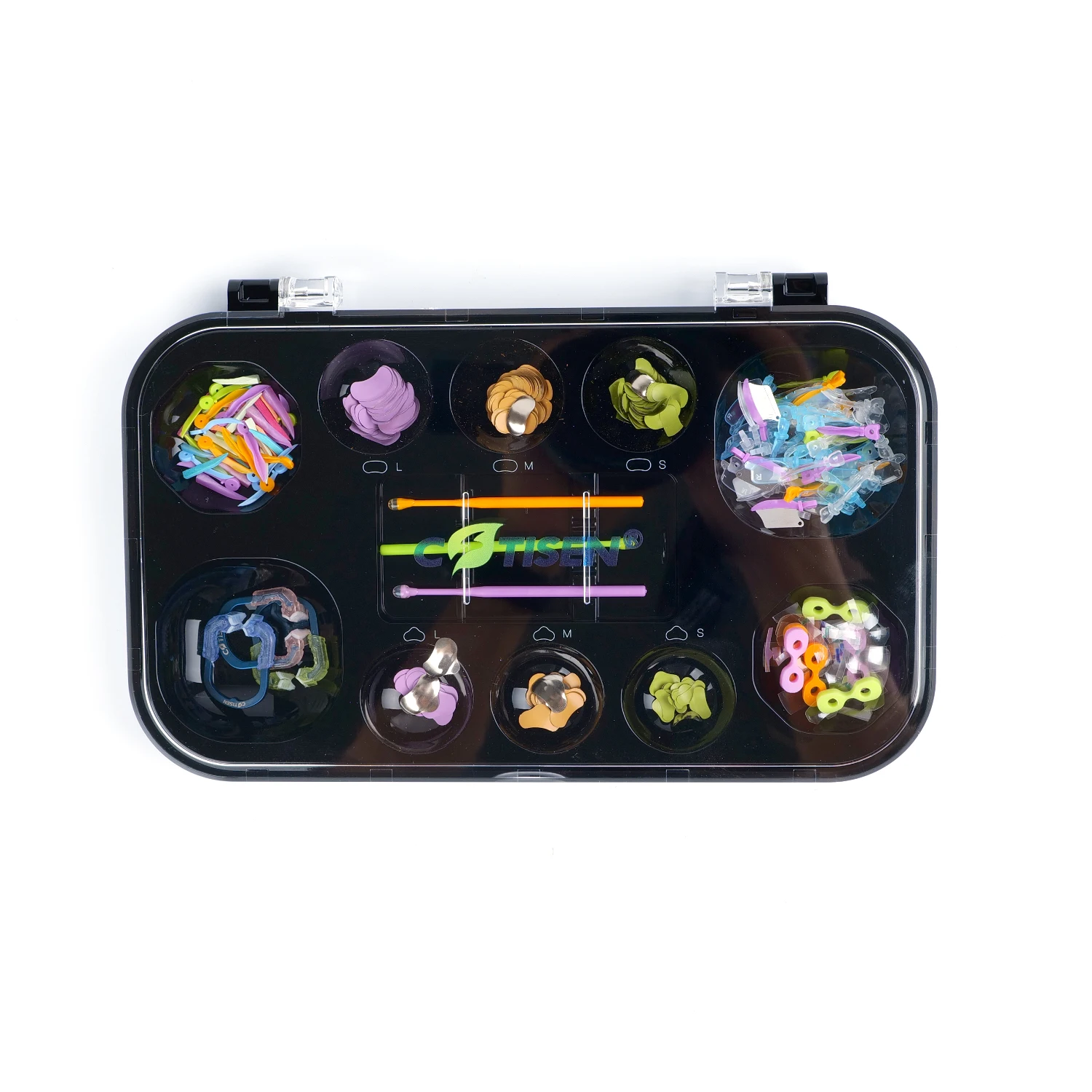 No Stick Dental Sectional Matrices kit matrix band set with wedge / ring / forceps / ADHESIVE TIP