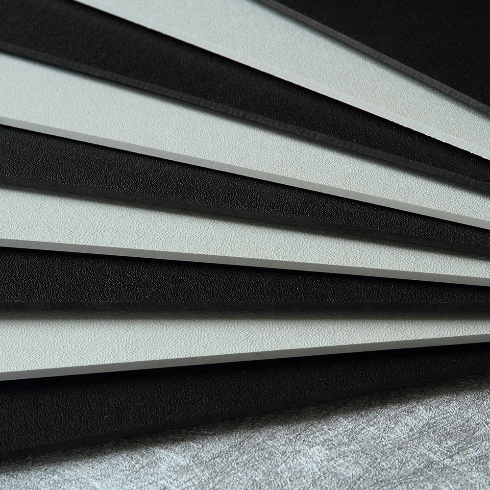 Простота обработки черный текстурированный лист abs 2 мм