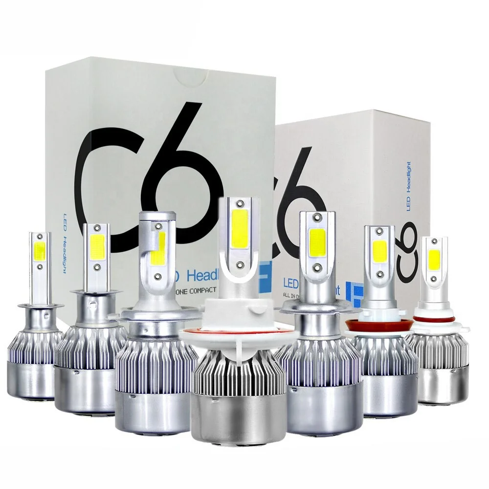 Angel eye headlight drl 8000lm C6 hb4 auto headlight kit