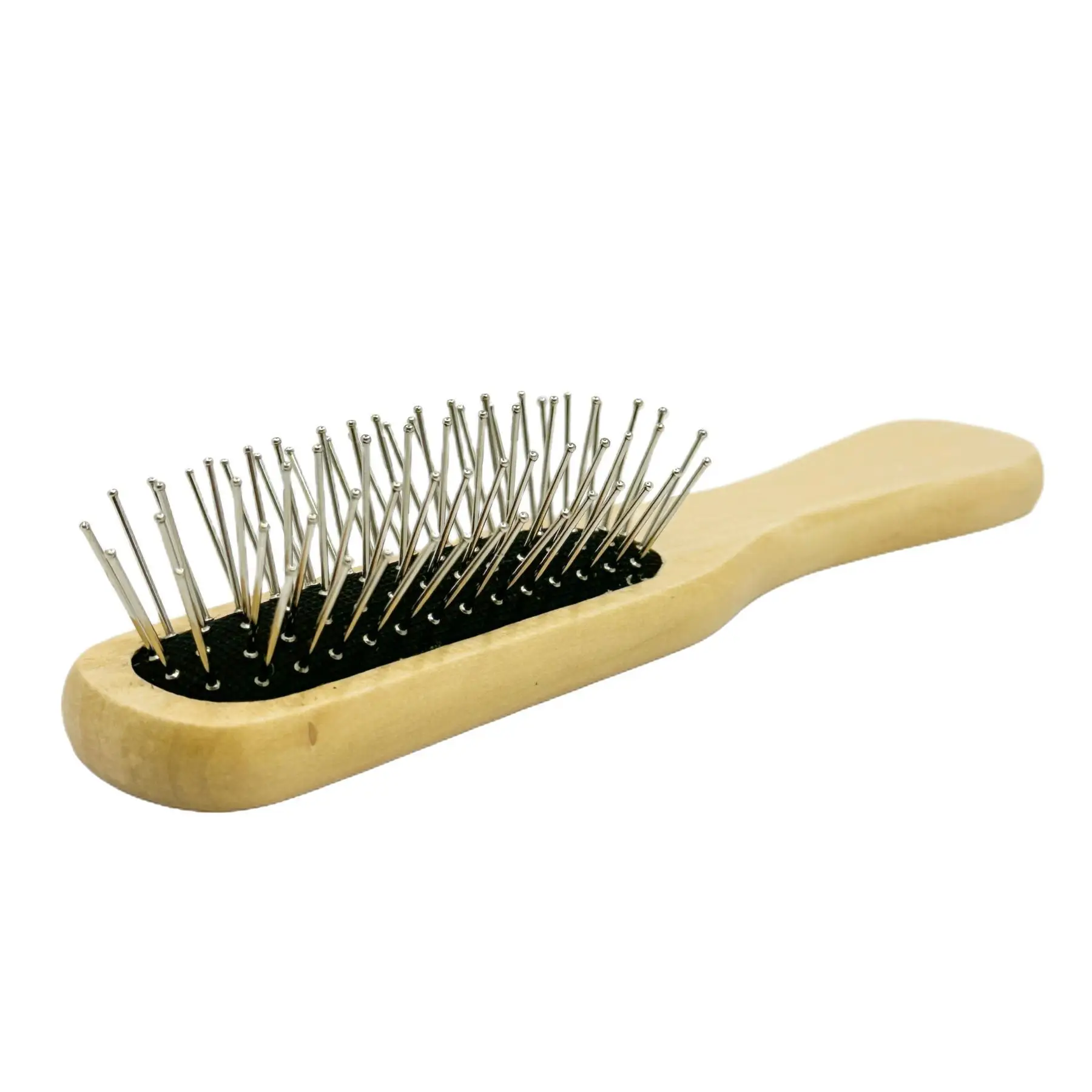 Hair Brush High Quality Stainless Steel Wooden Promotional Wooden Hair Brush Massage Comb
