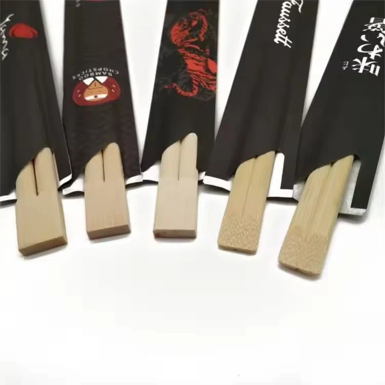 Customized print logo Wholesale Custom Printed Logo Bulk Chop Sticks Disposable Bamboo Chopsticks