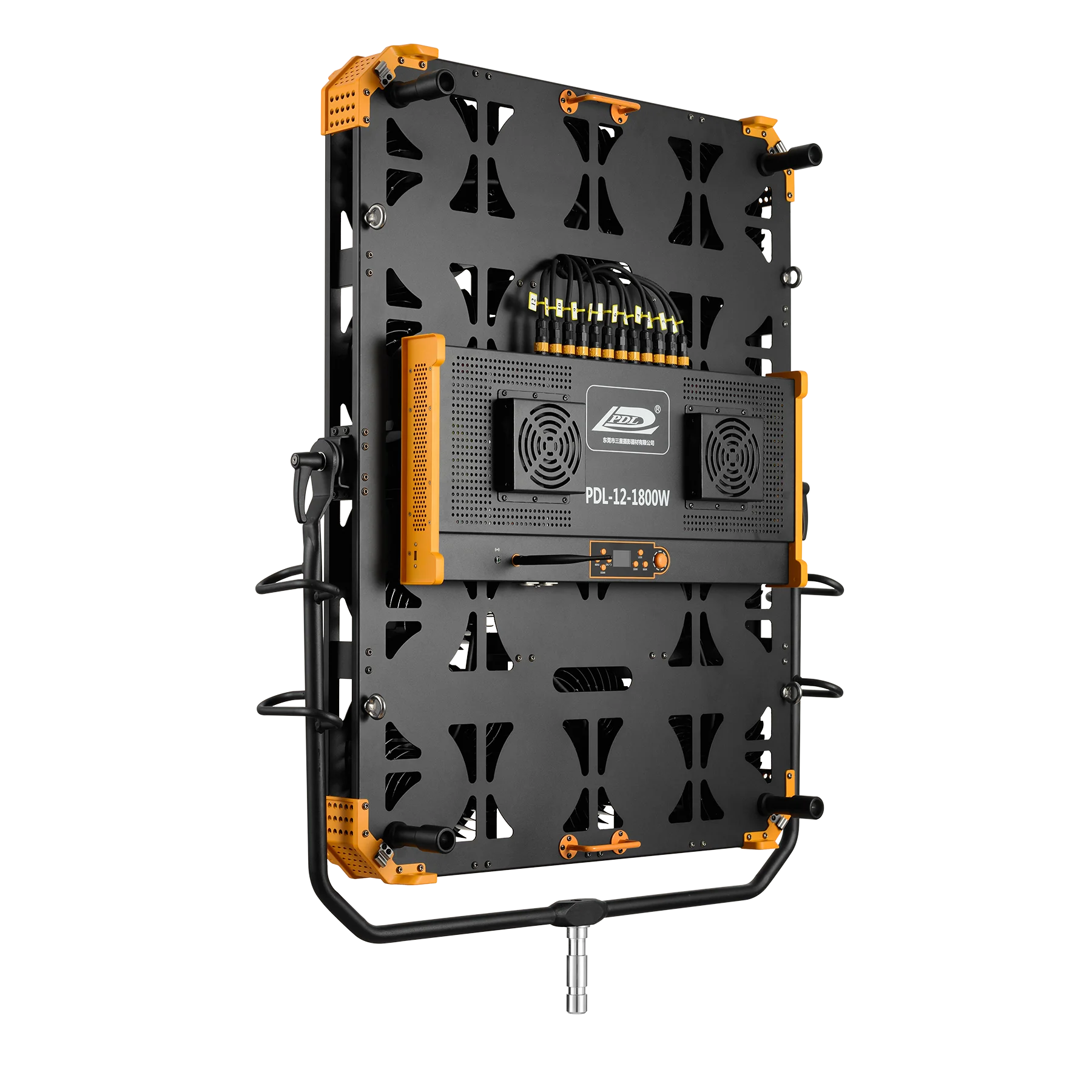 Pdl Factory Wholesale 12 Heads Led Bi-Color Square Black Frame White Face Theater Tv Studio Cinema Light Lights Lighting