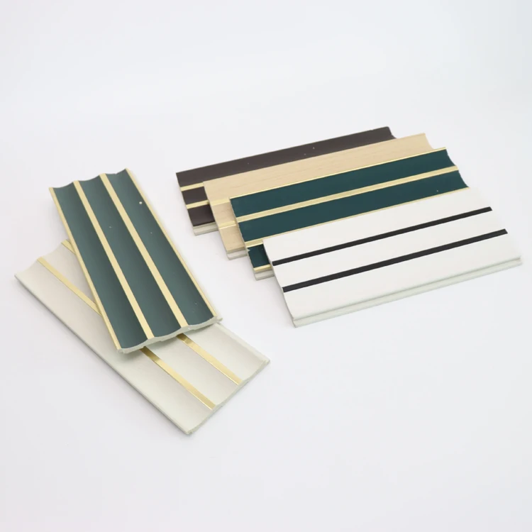 120*12mm Cornice Baseboard Moulding Waterproof Interior 3D Wood Color Decoration PS Wall Panels