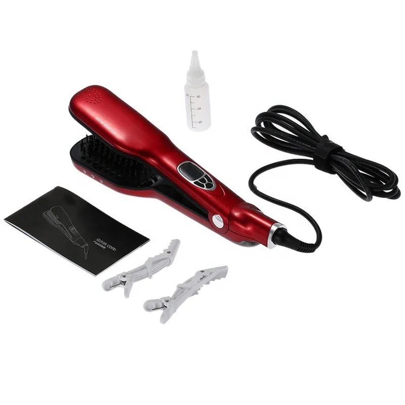 Steam Spray Hair Straightener Comb Detangle Hair Brush Styling Tools Electric Hair Brush Fast Straightening Irons