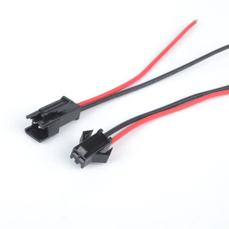 SM 2 pin connector male and female connector cable for single color led strip