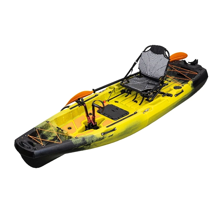 Tri-Power 10FT Roto Molded Electric Inflatable Kayak PVC HDPE Hull Canoe High-Density Paddle Single Person Water Sports Rowing