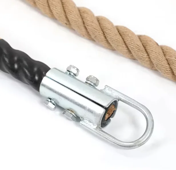 Gym Power Hemp Battle Rope 38mm for Training Jute Climbing Rope
