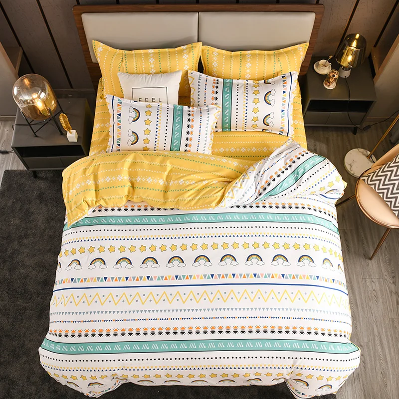 Wholesale Price Factory Direct Customization Bed Sheet All Cotton Bedding Set