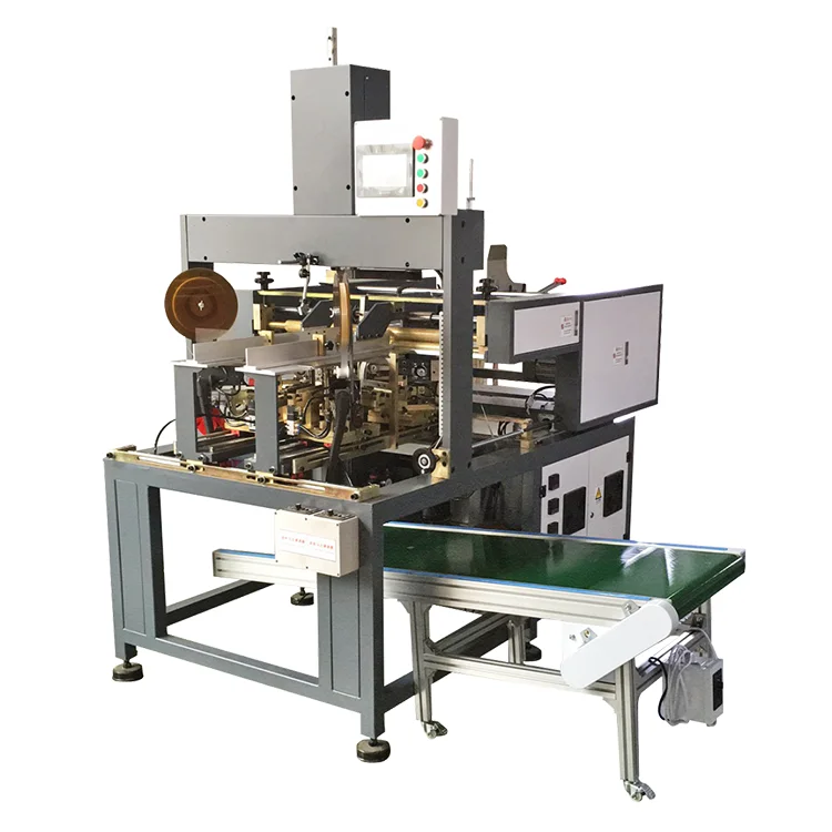 
HM-S400 Professional PLC Packaging Line automatic corner pasting machine 