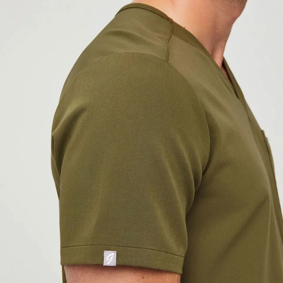 Bestex Dark Green Stacked Pants Scrubs Uniforms Sets for Men Scrub Uniform Designs Conjuntos De Uniformes