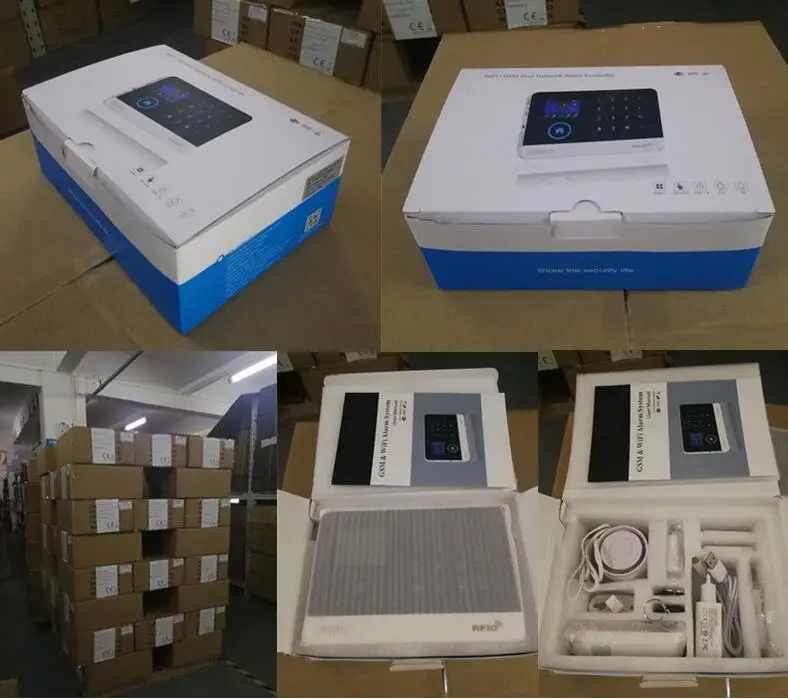
Professional Easy Installation Home Lcd Gsm Sms Mobile App Wifi Security Burglary Alarm System 