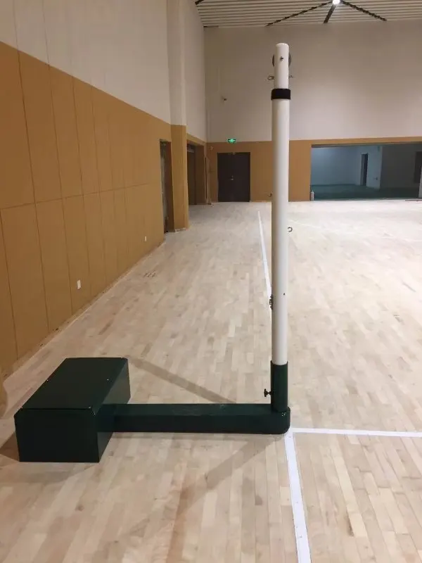 professional factory price adjustable movable stainless steel volleyball post volleyball pole stand