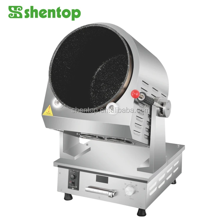 Shentop торговым интеллектуальным электрическая многофункциональная автоматическая антипригарный горшок жареный рис приготовления барабанного типа обжаривают машина