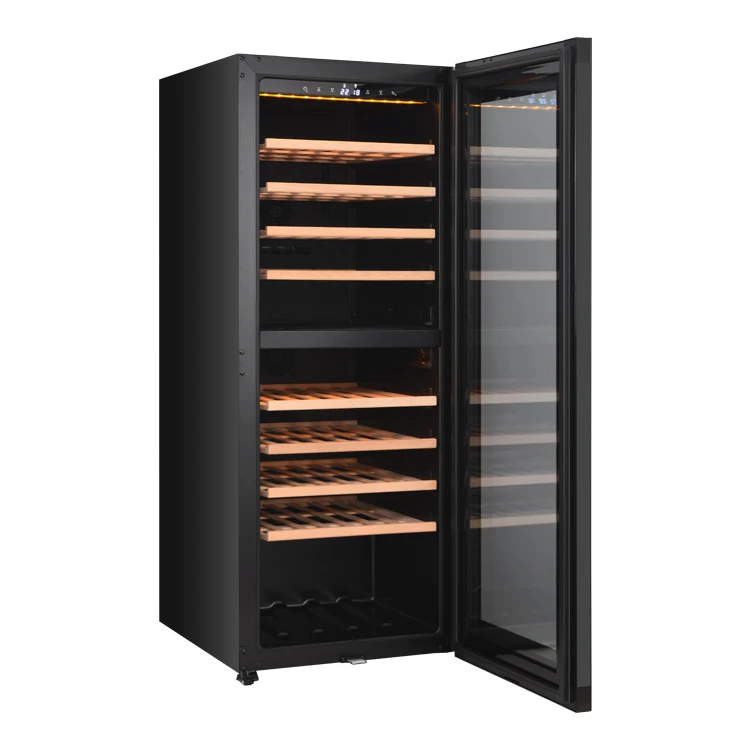 Portable Electric Cooler French Refrigerator Absorption Compressor Wine Cabinet Black Electronic Temperature Fan Cooling 100 220