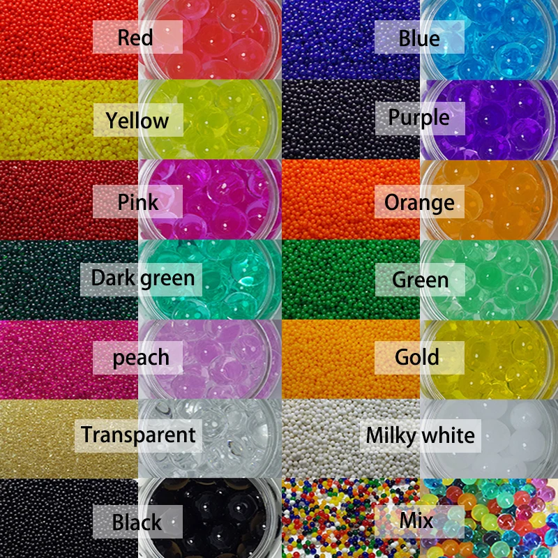 
LF-04 linkfun 2.5-3.0 mm good quaility water balls water beads crystal soil 