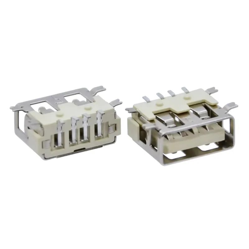 Board Guide USB 2.0 Type A Female Socket 4 Pin 4 Position Horizontal SMT SMD Short Model USB A Receptacle Connector