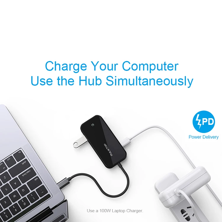 Pulwtop Портативный usb 3,0 sd кард-ридер адаптер для usb-концентратора типа c