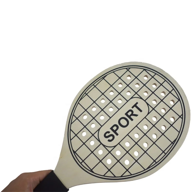 China Plywood Wooden Racket  Beach Balance Board Paddle Bat Set