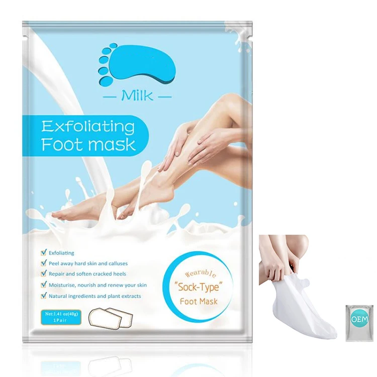 Oem Baby Foot Peel Exfoliating Foot Mask Custom Logo For Feet Mask Remove Dead Skin Heels Foot Peeling Feet Peel Mask