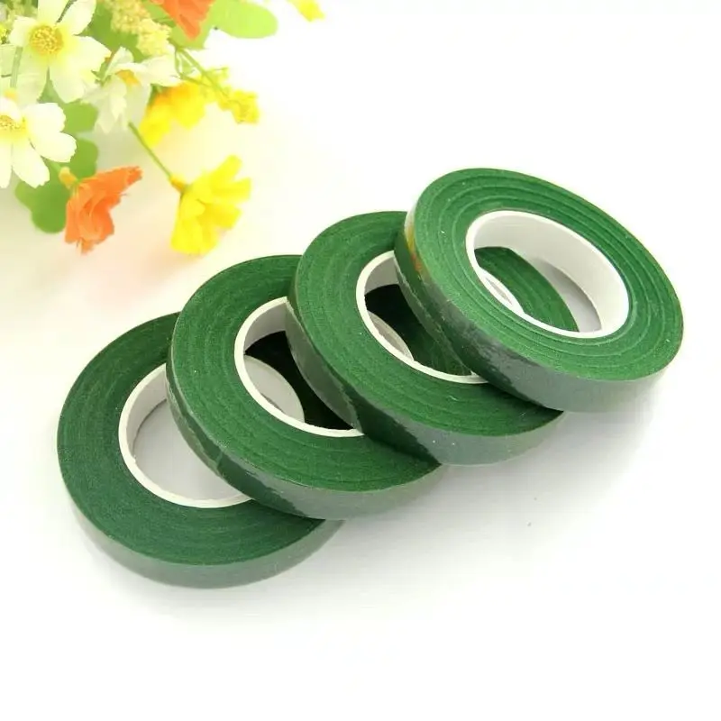 Fall In Color 12mm 30yards Green Floral Tape For Flowers Wrapping Florist Supplies