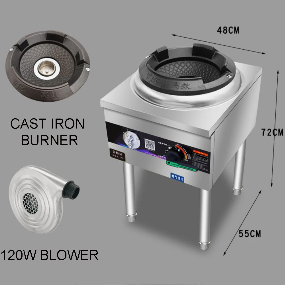 Quality sustainable use hot sale cast iron gas burner piezo ignition high pressure burner cast iron