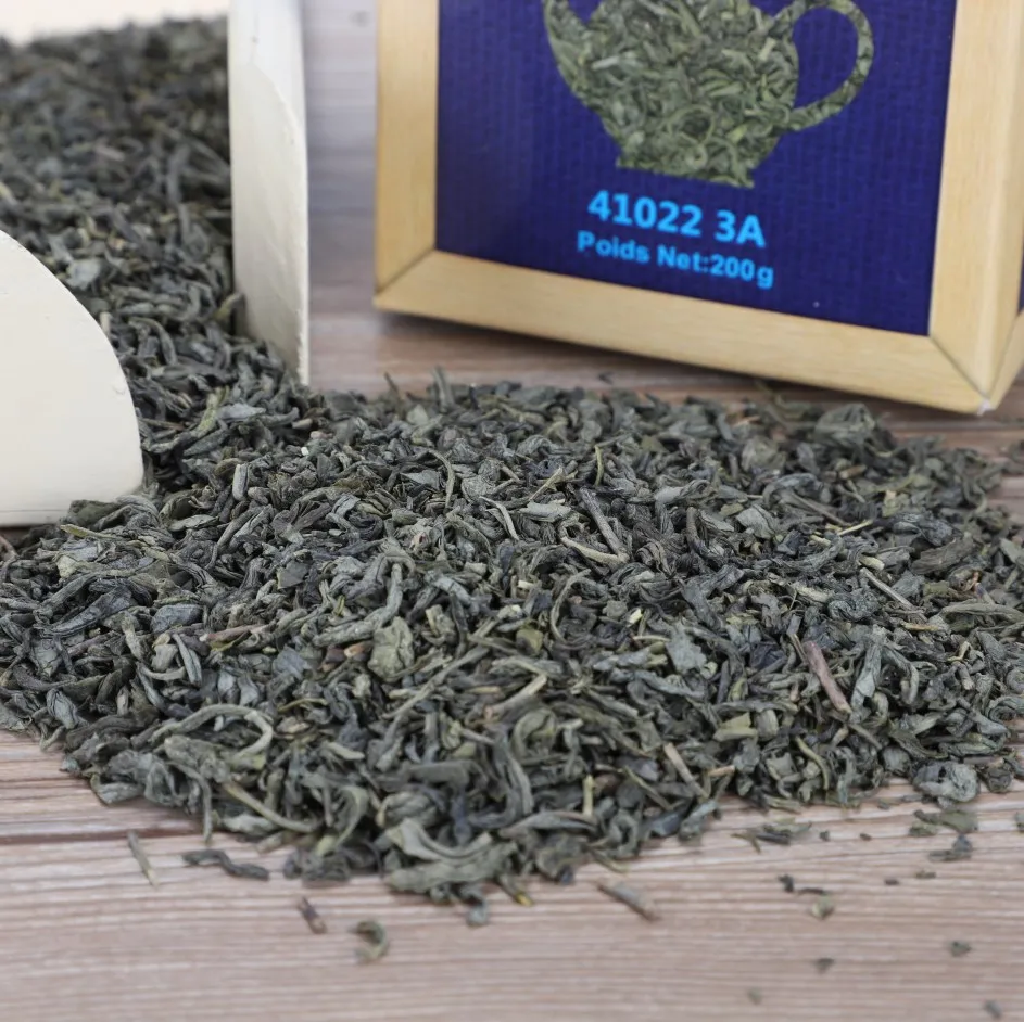 EU standard china green tea 41022 3A  with brand fine songluo tea