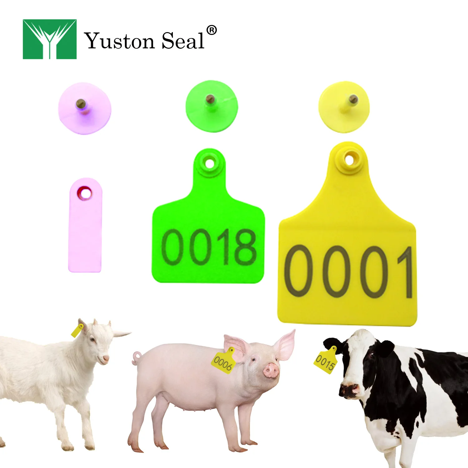YTET 015  ear tag animal tag for livestock Poultry Supplies  Sheep Ear Tag Signs with the Word