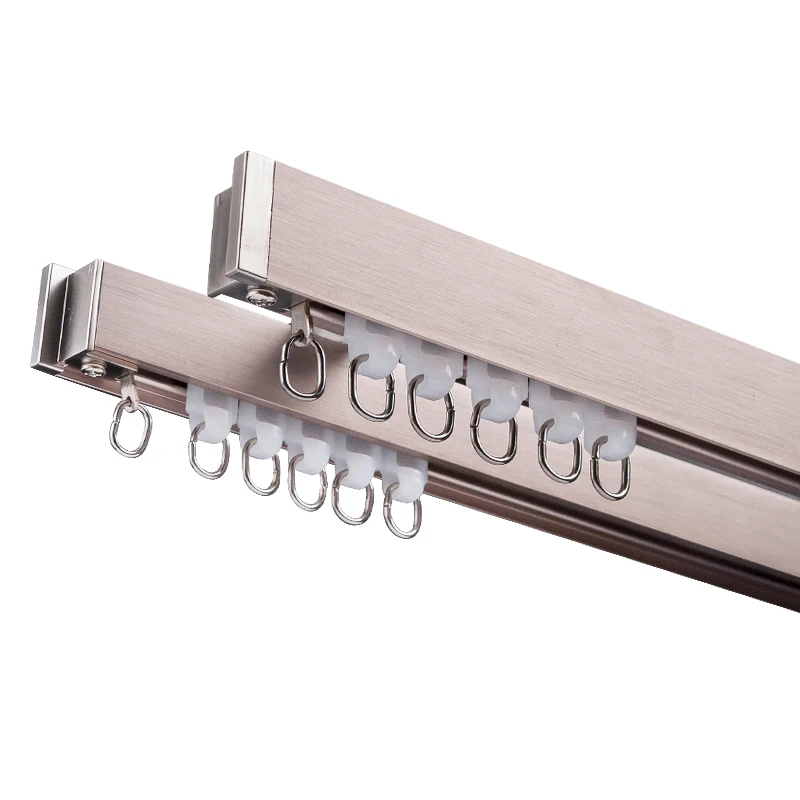 IKSUN Wholesale Manufacturer Aluminium Alloy Heavy Duty Sliding Ceiling Mounted Curtain Track for Living