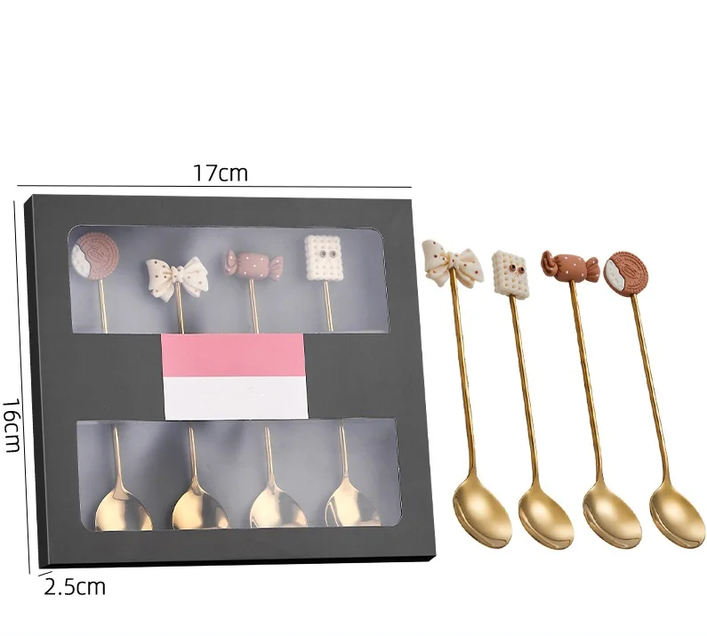 Energinox Wholesale 304 Stainless Steel Modern Coffee Mug Cup Christmas Gifts Spoon