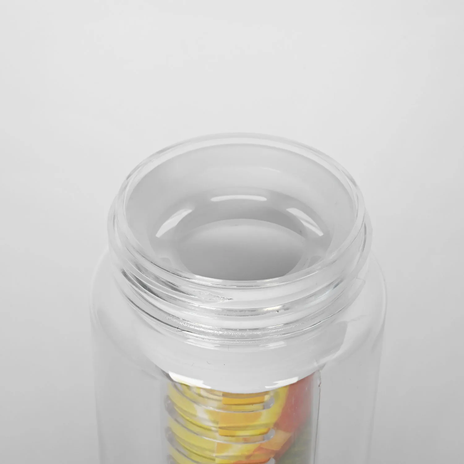 Portable Leak-Proof Plastic 700ml Sports Custom Transparent Fruit Infused Water Bottle with Handle BPA Free for Fruits Juice