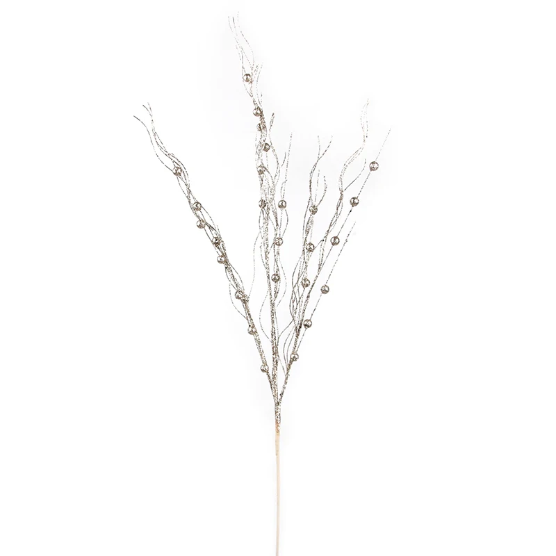 H21987 Outdoor Christmas Decorations Centerpieces Natural White Birch Stem Twig Spray Branches